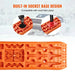 Black medium traction boards made with PP material for off-road vehicles