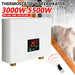 Modern 3000W/5500W wall-mounted electric water heater for kitchen and bathroom