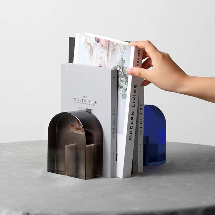 Style Decorative Bookends – High-End Crystal for Table & Shelf Display
