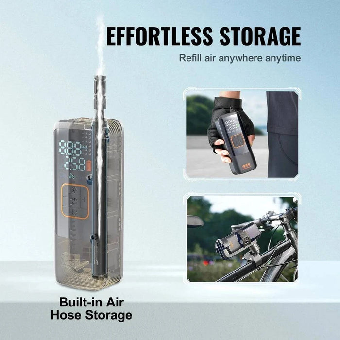 Portable Rechargeable Air Compressor Tire Pump - FLUXA