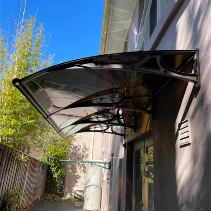 Waterproof 100x60cm Outdoor Doorway Awning – Aluminum Alloy Rain Shelter