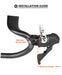 Precision fit and stability with 318mm clamp diameter and zero degree drop outsweep for secure fit and confidence during high-performance cycling