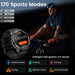 Smartwatch with Corning Gorilla tempered glass and detachable 22 mm band