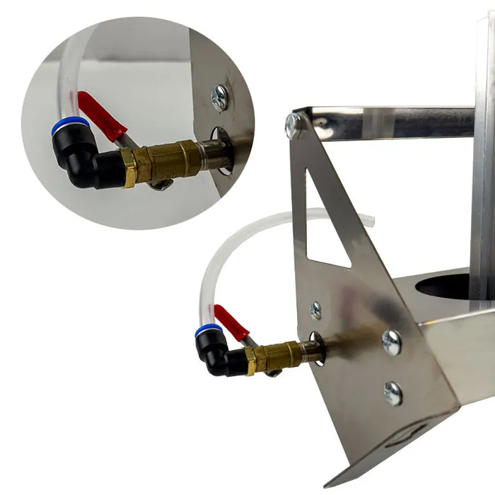 Stainless Steel 3-Hole Oil Recovery Rack for Auto Maintenance and Waste Oil Collection