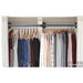 Practical and versatile wall-mounted clothes rail with a weight capacity of 30kg