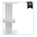 White color and 360-degree swivel pulleys for easy mobility