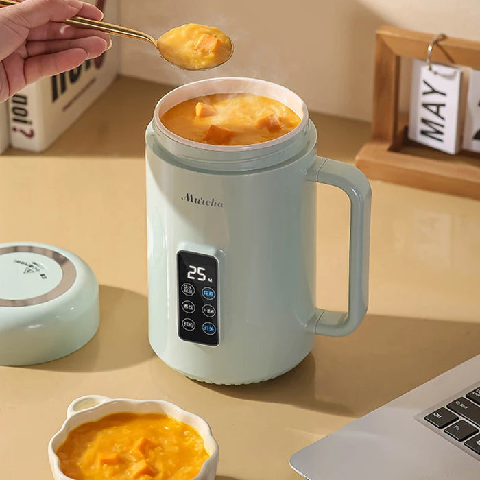 1000ml Mini Slow Cooker for Soup, Porridge & Travel