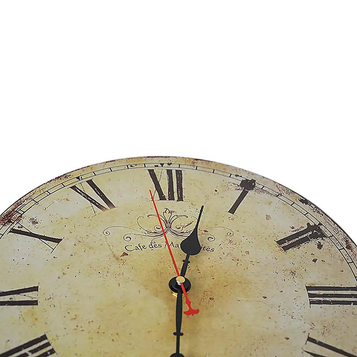 Retro Decorative Wall Clock for Kitchen, Office or Café