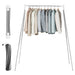 Retractable and foldable stainless steel clothes drying rack for home and travel