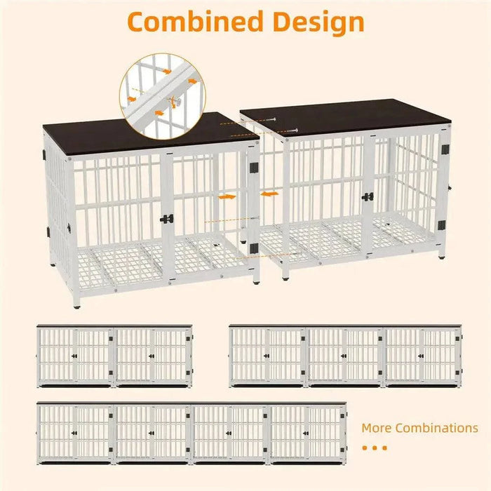 Spacious interior medium dog crate for ample space for your puppy to move around