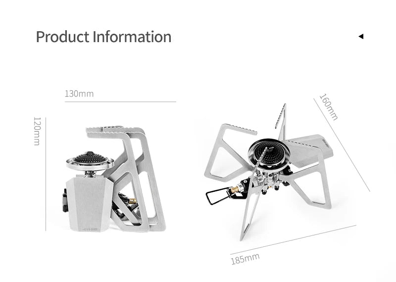 Outdoor Travel Stove with Adjustable Flame