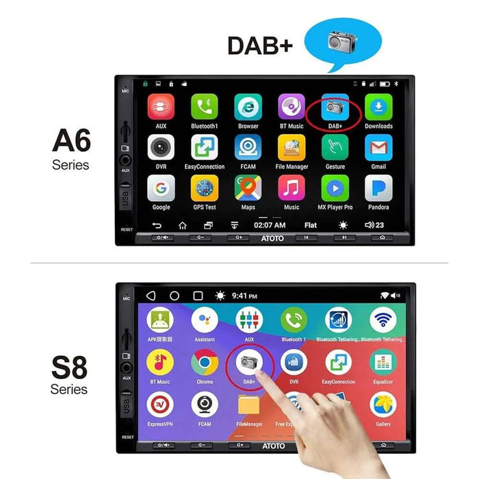 High-quality DAB+ receiver antenna with 1-year warranty