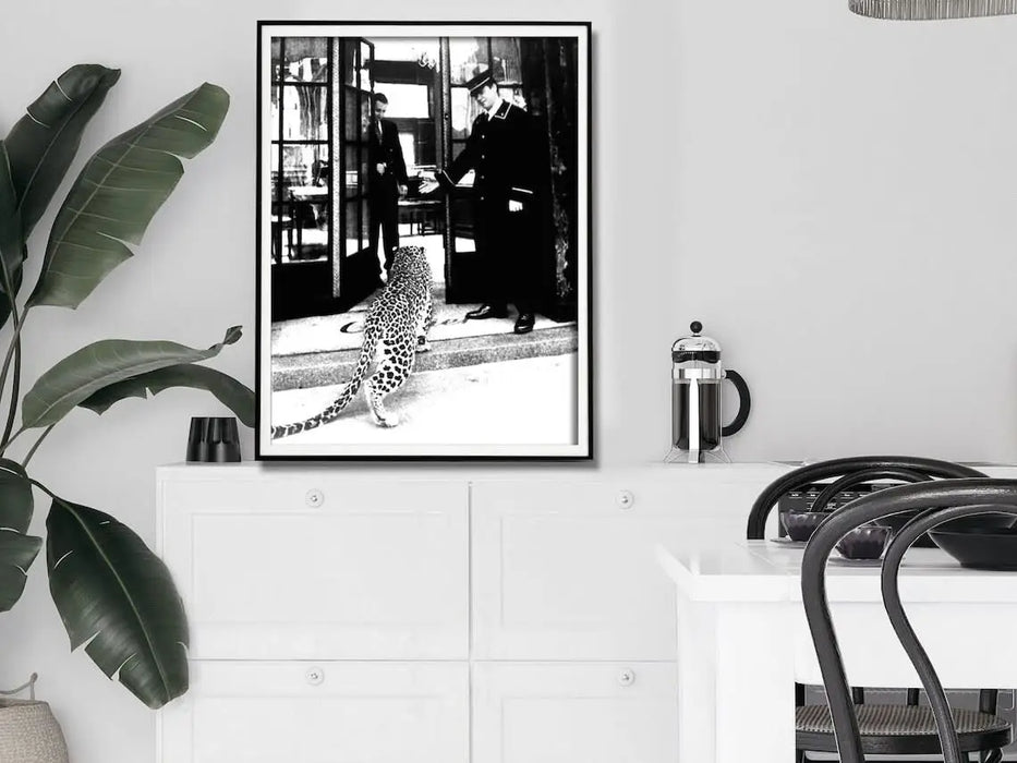 Luxury Leopard Framed Canvas Art 40x60cm Wall Decor