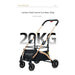 Spacious and breathable pet stroller with smooth-rolling wheels