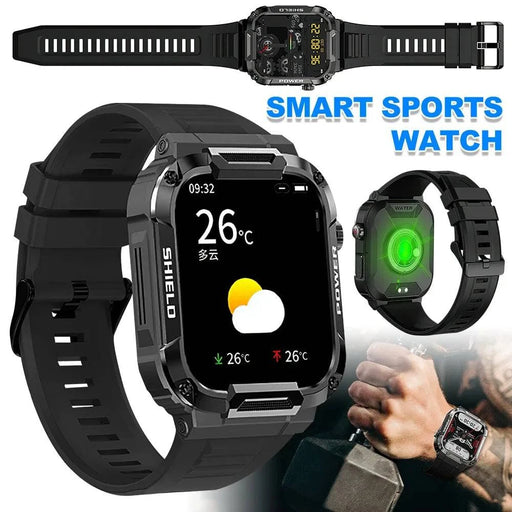 Sports Smart Watch 5 cm Screen Bluetooth-Call Fitness Smartwatch IP68 Waterproof Activity Tracker - FLUXA
