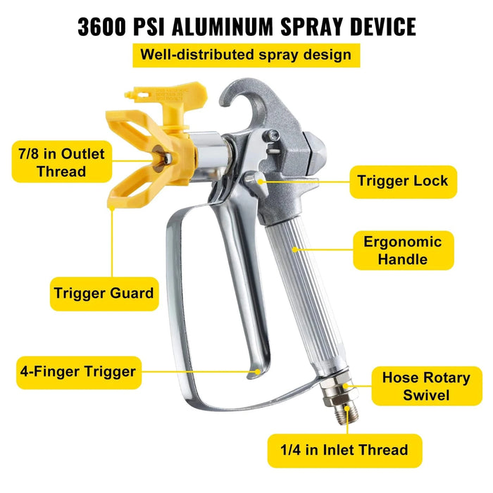 50ft airless paint spray hose kit with 3600 psi high pressure