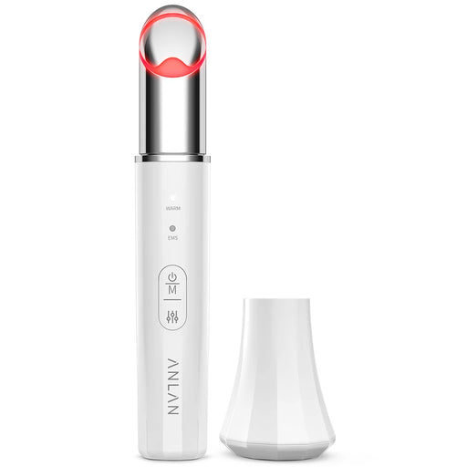 EMS Eye Beauty Device with Vibration, Red Light Therapy, and Heat Compress