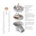 Automatic Feeder Double Bowl WIFI Smart 5L for Cats and Dogs - A modern and convenient feeding solution for pets with two bowls and smart WIFI technology