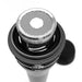 Black professional handheld dynamic microphone for studio use