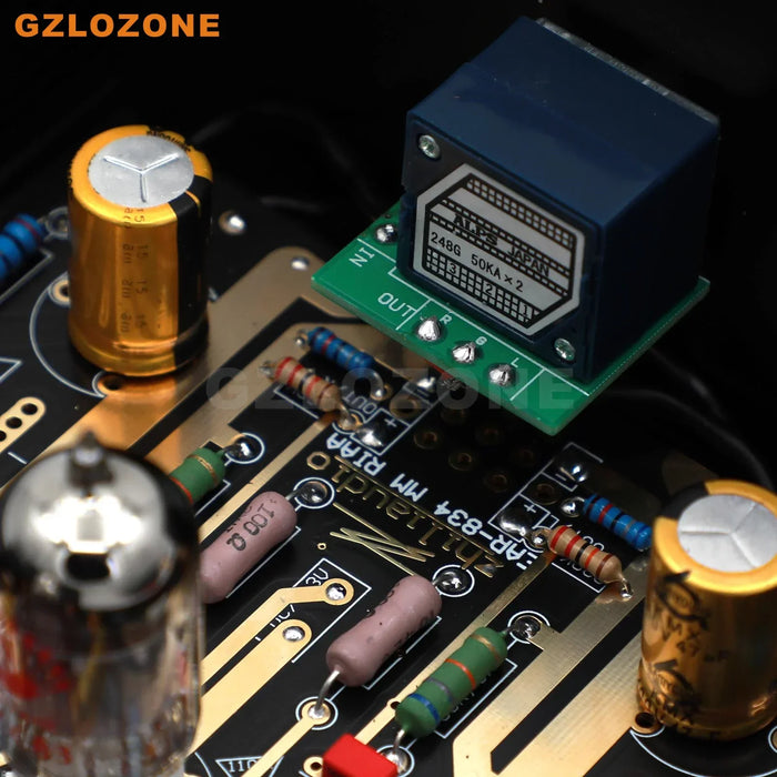 Stereo Tube Amplifier for Turntable with ECC83 Support