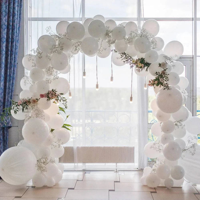 Elegant White Coated Metal Wedding Arch Stand