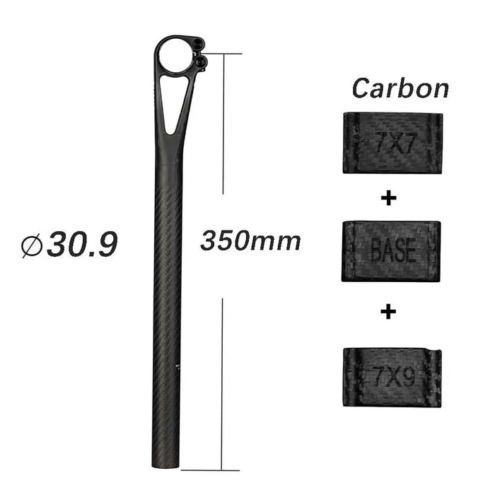 Carbon Bike Seat Post 309x350 mm for MTB & Road Bike - Lightweight and durable seat post for mountain and road bikes