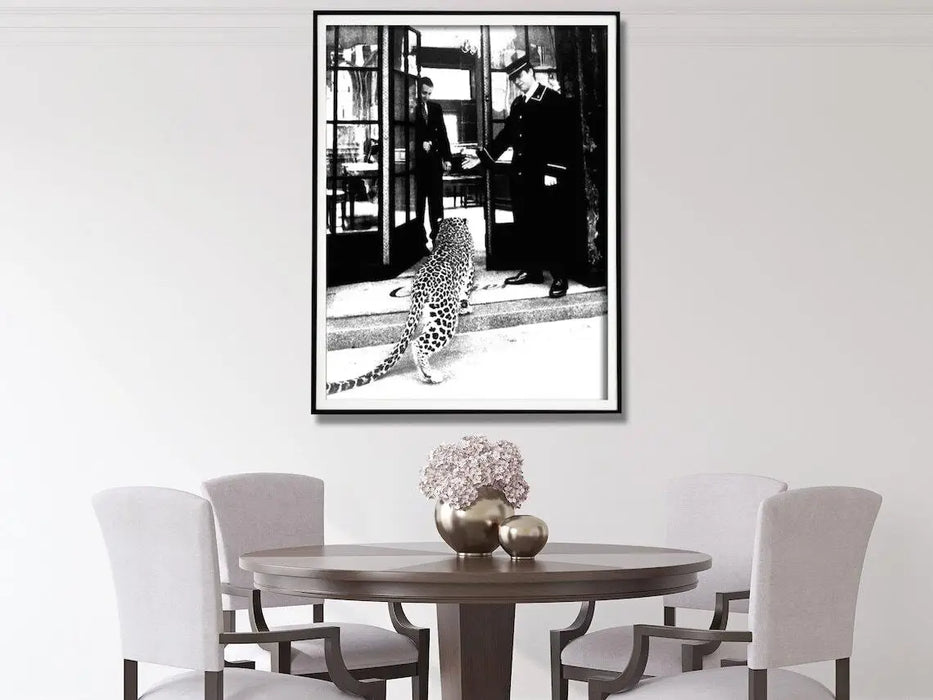 Luxury Leopard Framed Canvas Art 40x60cm Wall Decor