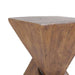 Lightweight Concrete Accent Table Modern Geometry Indoor Outdoor Use Furniture