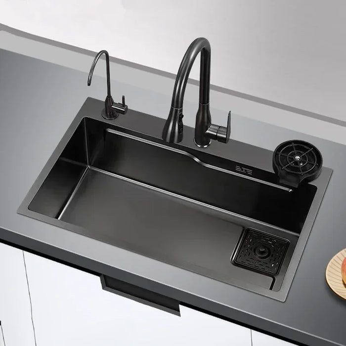 Stainless Steel Single Bowl Sink, 60x45cm with Faucet
