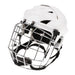 Large, adjustable ice hockey helmet and mask combo in white protective gear with high-quality PC material and EPS compression foam for impact absorption