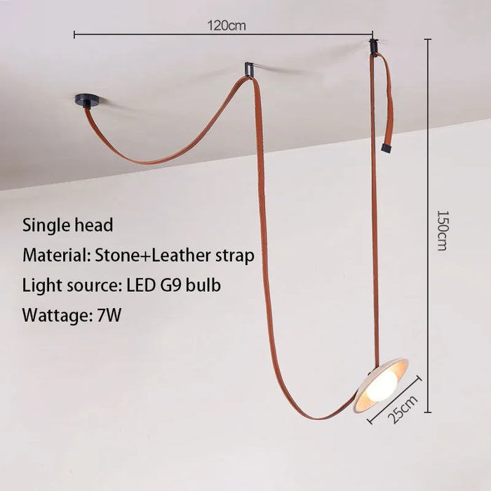 1-Head Wabi Sabi Pendant Lamp Soft 6000K Yellow Glow