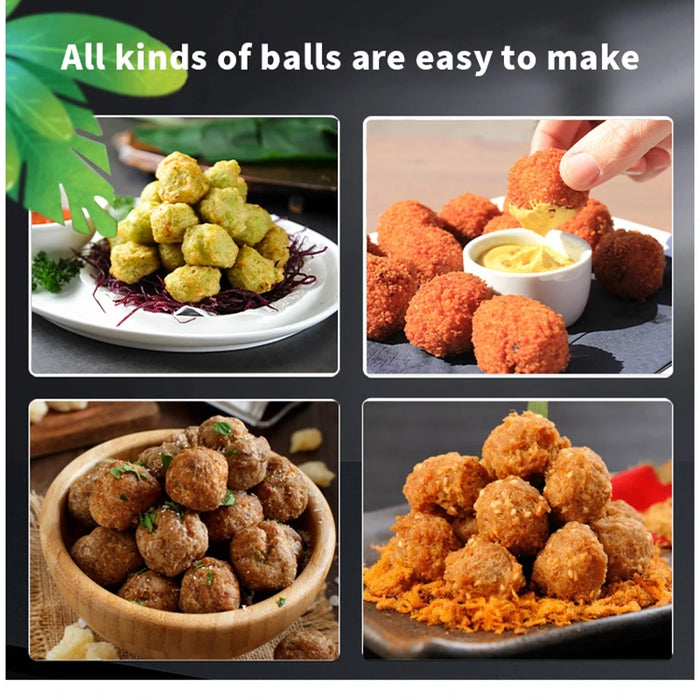 Stainless Steel Meatball Maker Machine – Adjustable & High Speed 19MM