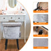 Crushed Velvet Vanity Stool, Pink Dressing Table Chair with Backrest - Elegant and comfortable pink velvet vanity stool with supportive backrest