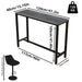  Elegant and functional bar table suitable for kitchens, dining rooms, and offices