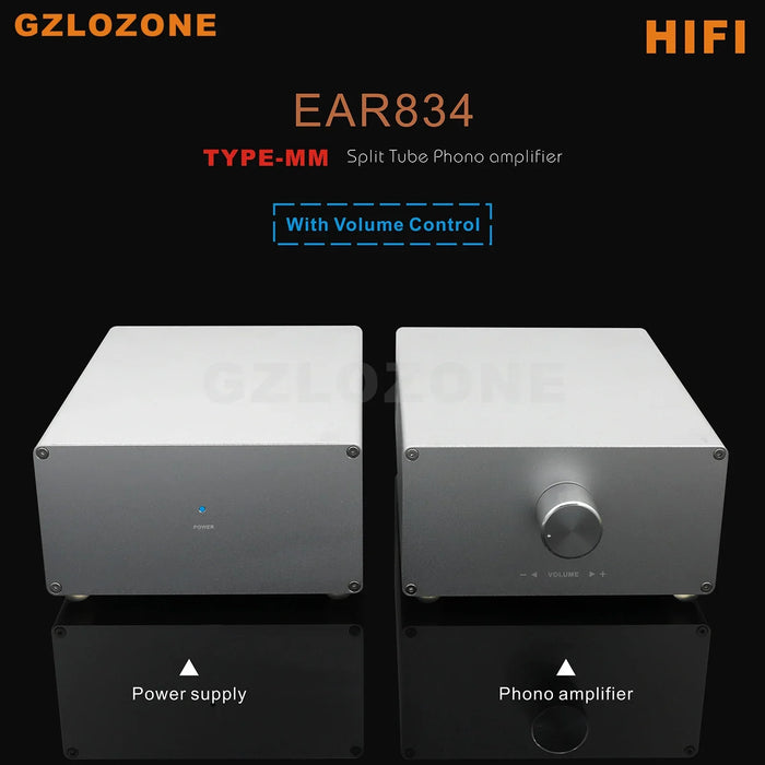Stereo Tube Amplifier for Turntable with ECC83 Support