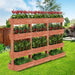 Thick Solid Wood Vertical Planter with 4 spacious planter boxes