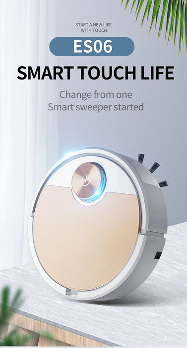 Robot Vacuum Cleaner Smart APP Control Wireless Sweeping Silver with automatic obstacle detection