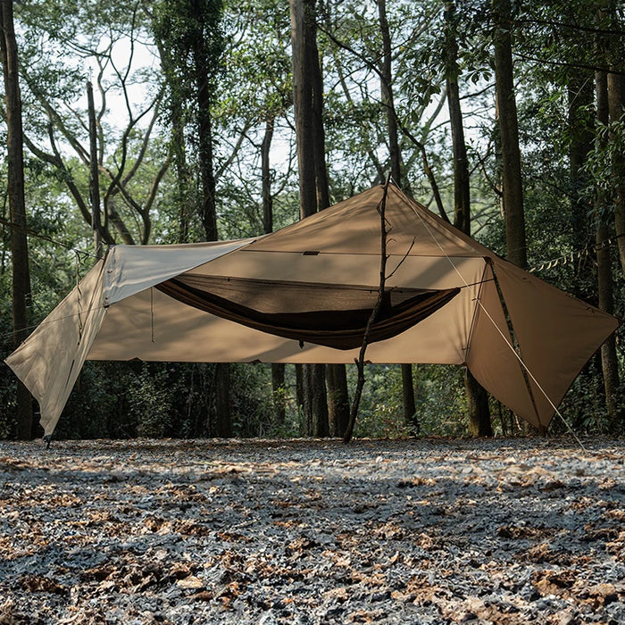 Versatile Outdoor Hammock Tarp, Waterproof, Compact, Durable