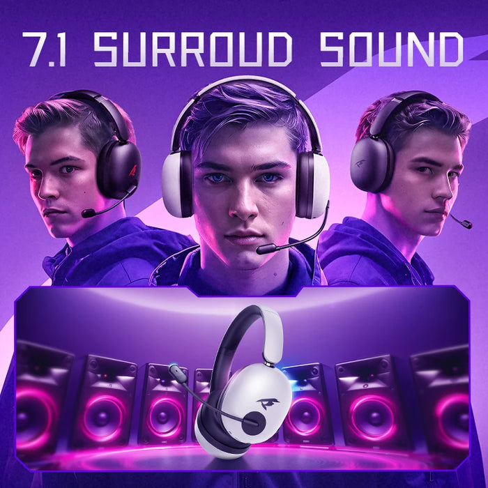 Gaming Headset with Mic Active Noise Cancelling, 40mm Driver