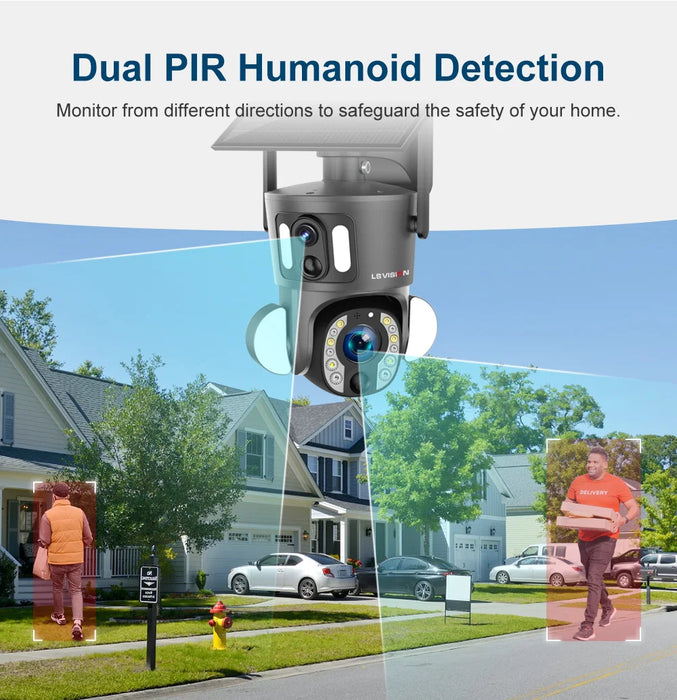 WiFi Outdoor Security Camera with 20X Zoom and Dual Lens