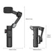 Handheld gimbal stabilizer with universal mount compatibility for tripods and accessories
