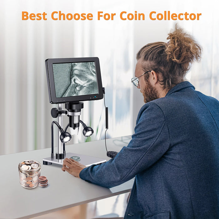 High-definition USB digital microscope with advanced image capturing capabilities