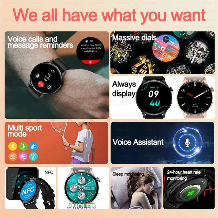 Advanced Health Tracking and Bluetooth Calling Smartwatch
