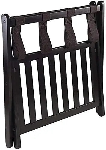 Portable Folding Luggage Rack 2-Tier Suitcase Holder for Guest Rooms and Travel