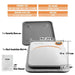 Orange Portable Heat Press Machine DIY Shirt Printing Multifunctional Sublimation Transfer for HTV Vinyl T-shirt Bag (23 x 23 cm) - FLUXA