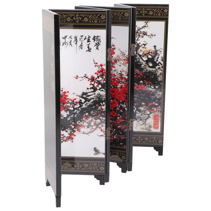Compact and lightweight wooden screen, easily portable