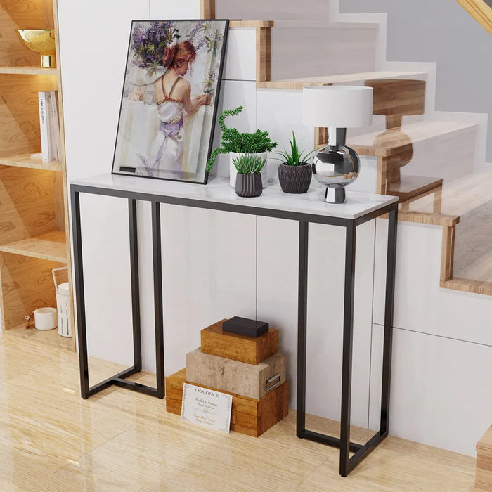compact console table ideal for tight spaces
