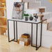 compact console table ideal for tight spaces