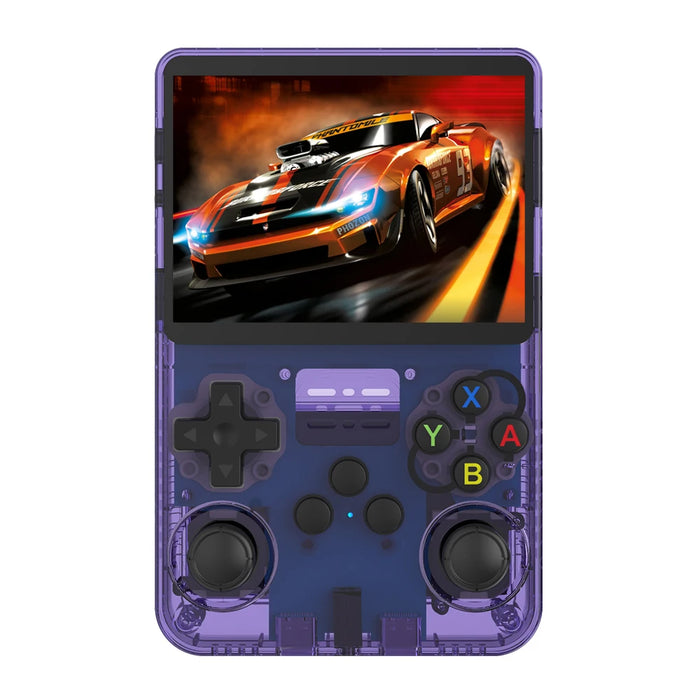 Retro Handheld Game Console 3.5" IPS Screen 64GB Storage Purple