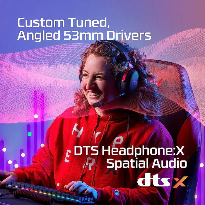 Over Ear Wired Gaming Headset with DTS Sound and Mic